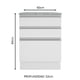 thumbnail image 4 of Mostrador Madesa Glamy 60 cm 3 Cajones Blanco, 4 of 7