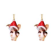 thumbnail image 1 of Santa Hat Gremlins Accesorios para automóviles Colgante acrílico para automóviles (3), 1 of 4