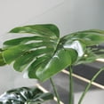 thumbnail image 2 of 74.6'' Artificial Monstera tree in a Square beige fiberstone planter perfect for indoor and outdoor use, 2 of 5