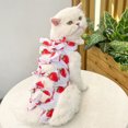 thumbnail image 3 of CSChome Cat Neutering Suit Neutering Suit - Fruit Print Recovery Clothing After Surgery Adjustable Strap, 3 of 6