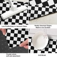 thumbnail image 3 of Black White Checkered Pattern Kitchen Rug Mat,Kitchen Runner Rugs Non Skid Washable,Decorative Kitchen Floor Mats for Kitchen,Sink,Laundry,17"X47", 3 of 5