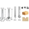 thumbnail image 5 of Amana Tool 56123 Carbide Tipped Point Cutting Roundover 1/4 R x 1/2 D x 1/2 CH x 1/4 SHK x 2 Inch Long Router Bit for Beadboards, 5 of 8