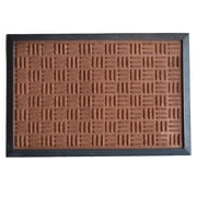 24 Black and Brown Rectangular Multi-purpose Mat