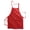 Red, variant on Ed Garments Machine Washable Pocketless Bib Apron, RED, One Size