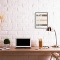 thumbnail image 2 of Stupell Industries Hate Has No Home Phrase Motivational Inclusivity Quote Typography Painting Black Framed Art Print Wall Art, 16 x 20, 2 of 7