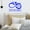 Blue, variant on VWAQ True Love Stories Never Have Endings Wall Decal Romantic Wall Decor - 10"H X 13"W WHITE
