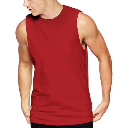 Men's Sleeveless Tee Shirts Muscle Gym Tank Top