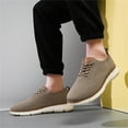 thumbnail image 4 of LASUDRAA Men's Casual Dress Sneakers Oxfords Lace-Up Lightweight Mesh Walking Shoes, 4 of 9