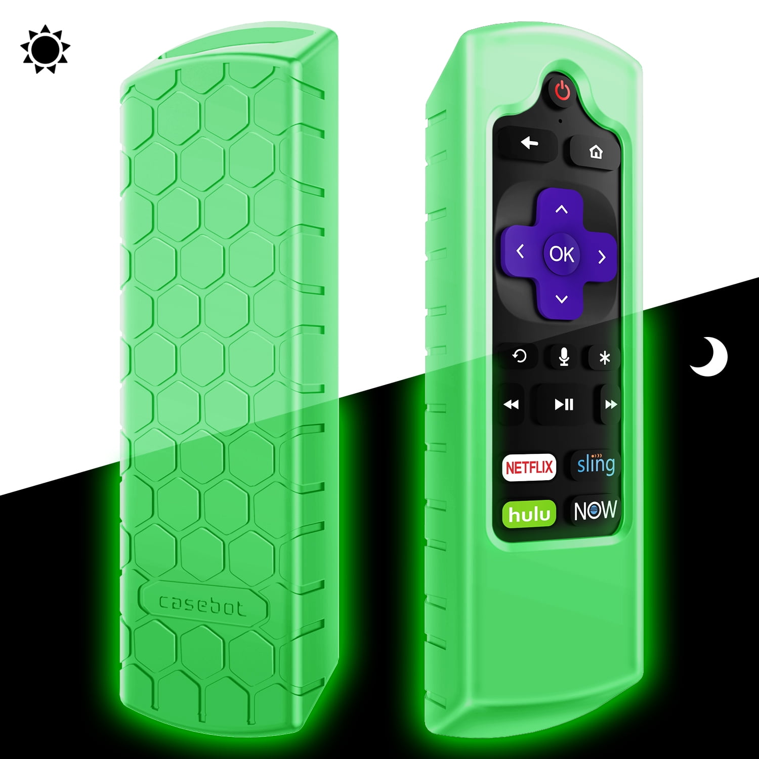 Fintie Remote Case For Roku Premiere 39 18 Express 3900 3910 Streaming Stick 3800 3810 Remote Green Glow Walmart Com