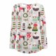 thumbnail image 4 of Pntutb Mujer Casual Navidad Impreso Jersey Cuello Redondo Manga Larga Botones Blusa tops Pntutb Pntutb-2343, 4 of 6