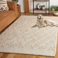 thumbnail image 3 of SAFAVIEH Natura Montana Diamond Area Rug, Brown/Ivory, 6' x 6' Square, 3 of 8