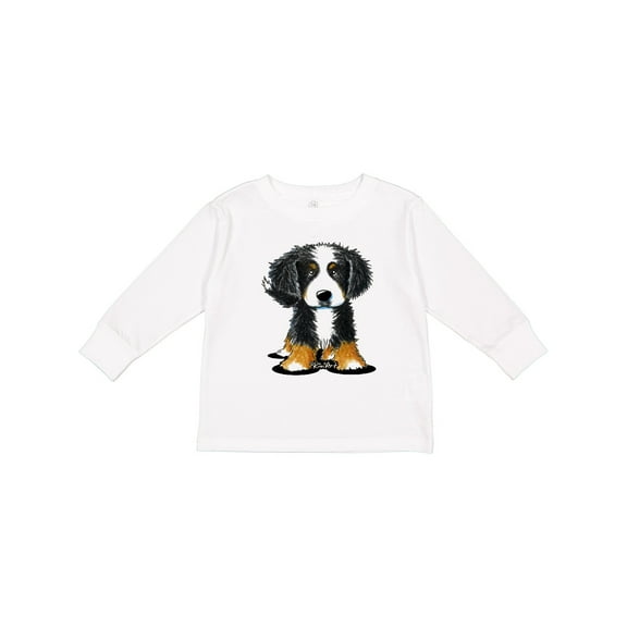 Inktastic Bernese Mountain Dog Boys or Girls Long Sleeve Toddler T-Shirt