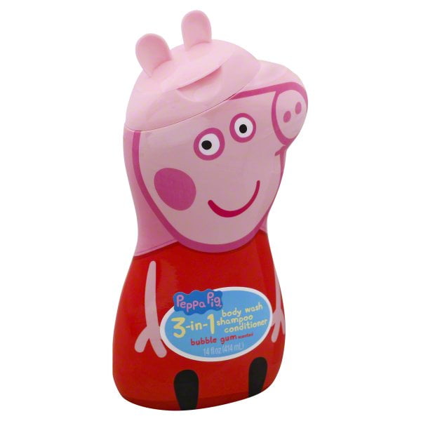 Peppa Pig 3in1 Bubble Gum Scented Body Wash, Shampoo, & Conditioner