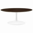 thumbnail image 2 of Modway Lippa 36" Round Wood Grain Coffee Table in White Cherry Walnut, 2 of 6