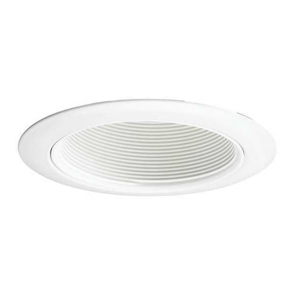 Juno Lighting RcssdDwnltTrim,4in,Wht/Wht,Baffle,Srs14 14 WWH