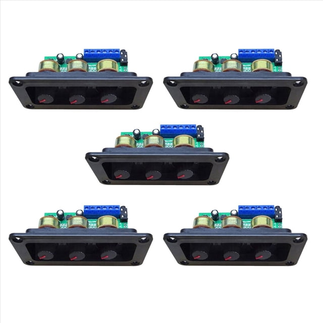 5X Placa Amplificadora de Potencia Digital Amplificador EstéReo NS4110B Amplificador de Sonido 2X20W HIFI Amplificador Tono de Graves Agudos, con Panel