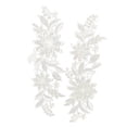 thumbnail image 1 of Delicado conjunto de apliques de encaje floral para coser y hacer manualidades 5 piezas, 1 of 8