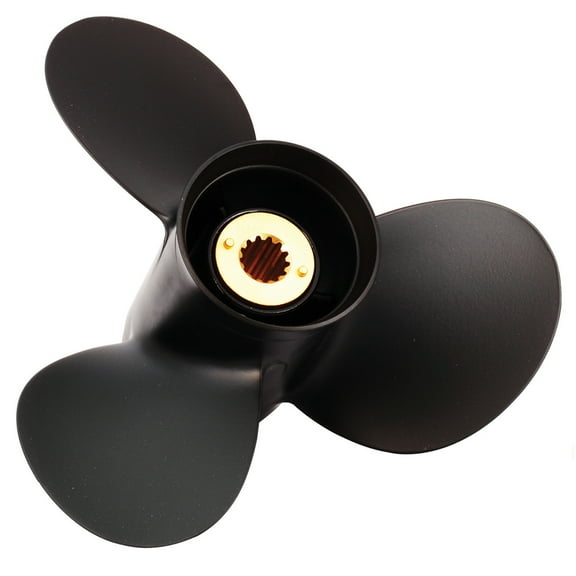 New Aluminum Propeller Compatible With Mercury 4 Stroke 13 Spline 50 1998-2021 By 31018 31058 31075 32042 48-73136A45 48-73138A45 48-816704A45 73136A45 73138A45 Diameter 11.1 Pitch 13 Spline 13