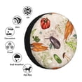 thumbnail image 4 of Fotbe Cute Vegetables Funda de Llanta de Repuesto con Estampado, Engrosada, Ajuste Universal para Jeep, Remolque, RV, SUV, Camión-17 inch, 4 of 6