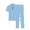 Blue, variant on Mens 2 Piece Sets Summer Outfits Suits Casual Business Jacket With Jacquard Texture For Daily Wear Comfortable Lightweight Breathable Fashion Outfit Leisure Clothing Set White