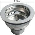 thumbnail image 2 of ACDANC Stainless Steel Kitchen Sink Drain Assembly with Strainer Basket and Drain Stopper,3-1/2''" Sink Drain Kit, 2 of 4