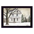 thumbnail image 1 of « Porche d'Hiver » par Billy Jacobs Imprimé Encadré d'Art Mural, 1 of 2