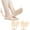 2 Pair(Nude), variant on Sock-Style Ball of Foot Cushions Metatarsal Pads Women Anti Slip, Non-slip Invisible Female Socks,Ball of Foot Support Relief PainForefoot Pads Sleeve for High Heels Flats,2 Pair