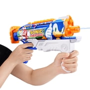 XSHOT Water Fast-Fill Skins Sonic the Hedgehog (500ml 33ft) Hyperload Water Blaster by ZURU, Outdoor Summer Toy, for Kids, Teens & Adults Ages 5+