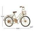 thumbnail image 4 of 19" x 12" Brown Metal Bike Sculpture, by DecMode, 4 of 10