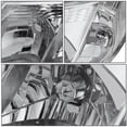 thumbnail image 3 of DNA Motoring HL-OH-SFOR09-CH-CL1 For 2009 to 2013 Subaru Forester Pair Chrome Housing Clear Side Headlight Headlamps 10 11 12 Left + Right, 3 of 7