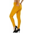 thumbnail image 6 of ToBeInStyle Womens Easy Pull-on Denim Skinny Fit Comfort Stretch Leggings Jeggings, 6 of 7