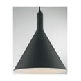 thumbnail image 2 of 60/7128-Nuvo Lighting-Lightcap-1 Light Large Pendant in Mid-Century Modern Style-12 Inches Wide by 14.5 Inches High-Matte Black Finish    -Traditional, 2 of 9