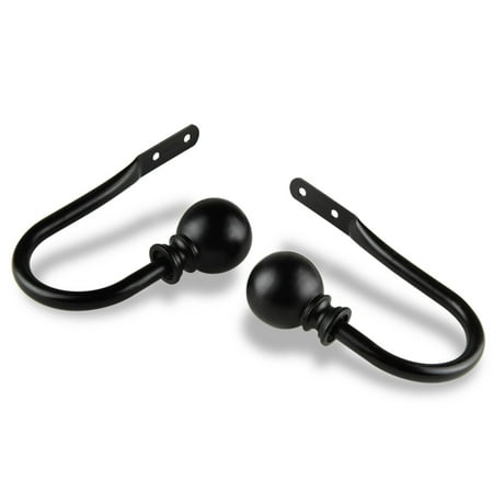 Rod Desyne Luna Finial Holdback Pair