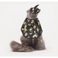thumbnail image 6 of Pet Halloween Witch Costume Cape Hat Set for Dogs Cats, Spooky Wizard Vampire Cloak, Cosplay Party Apparel Clothes Outfit(RL), 6 of 6