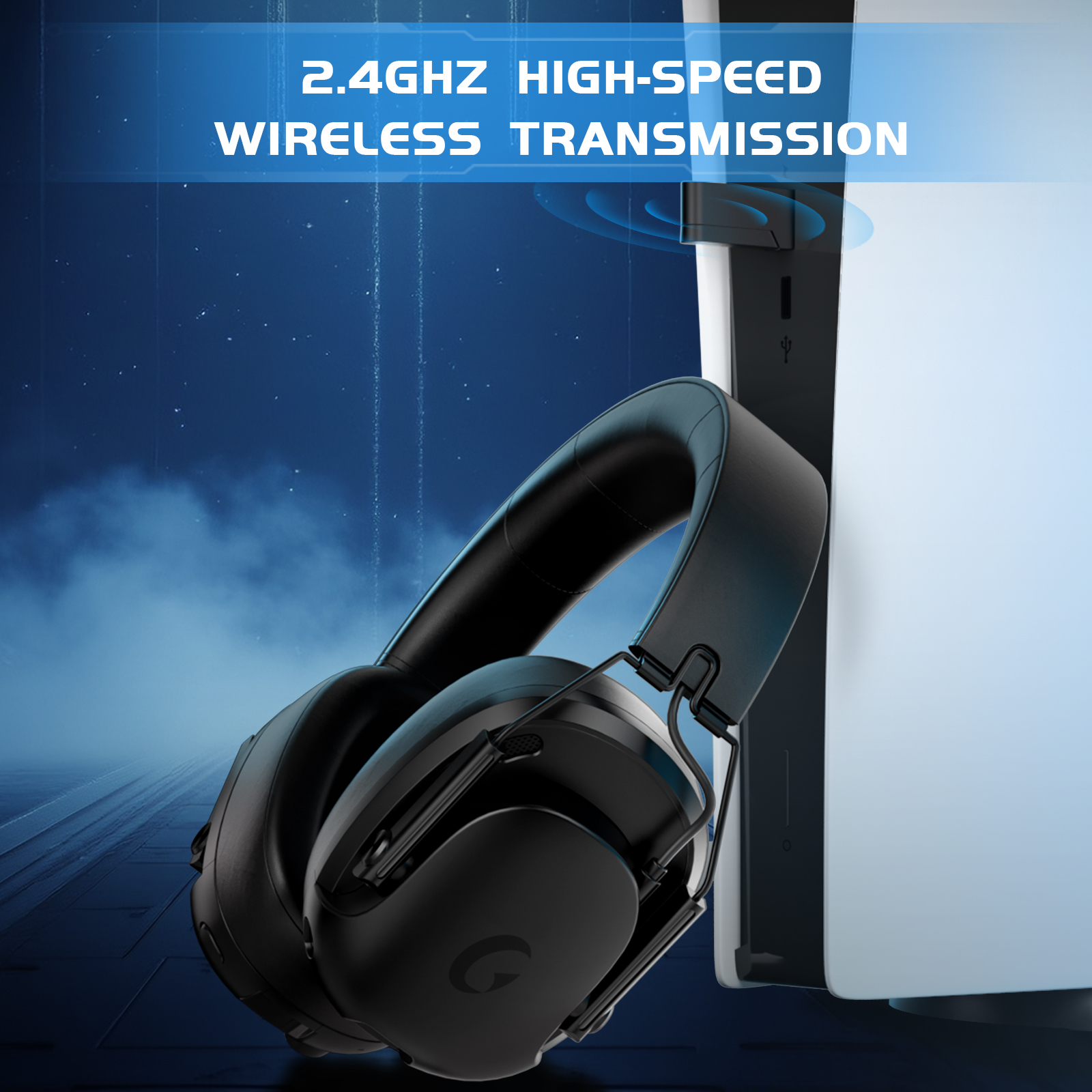Soifcik 2.4GHz Wireless Gaming Headset for PS5/PS4/PC/Switch photo 5