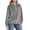 Gray Sweatshirt, variant on Women Velvet Sweatshirt Long Sleeve Pullover Half Zip Collared Rib Cuff For Casual Gathering Green XL