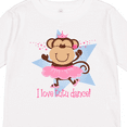 thumbnail image 4 of Inktastic Monkey Love Tutu Dance Girls Long Sleeve Toddler T-Shirt, 4 of 5