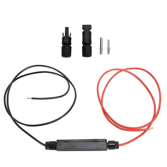 Cable conector de panel solar fotovoltaico Cables rojos y negros, Cable adaptador paralelo Piezas confiables Cableado de panel solar