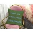 thumbnail image 3 of Set of 4 Throw Pillow Covers Happy Happiness Quotes Wording Inspirational Pillow Cases Polyester Linen Farmhouse Colorful Decor Pillow Covers with Saying Housewarming Gifts, 3 of 6