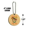 thumbnail image 3 of Rugrats Child of The 90s Wood Wooden Round Keychain Key Chain Ring, 3 of 3
