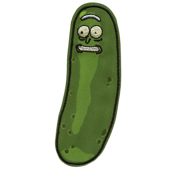 Pickle Rick Embroidered Iron On Patch