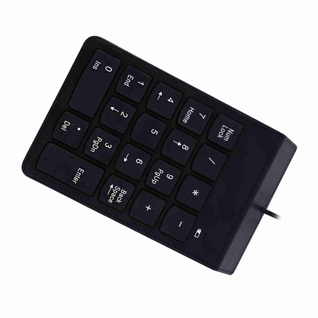 Teclado Numérico USB Mini Teclado Numérico Teclado Numérico De 18 Teclas PC De Escritorio Pro Resistente A Derrames A Prueba De Polvo Lo Mejor Para Usuarios De Portátiles