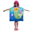 thumbnail image 3 of Dawhud Direct / Serviette Poncho à Capuchon en Coton Super Doux pour Enfants Bain Plage Piscine Bleu Multicolore, 3 of 3