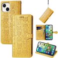thumbnail image 2 of Funda Cartera FOXDOCK para iPhone 14 Plus , Flip PU con Relieve de Gatos y Perros, Tarjetero y Soporte, 2 of 6