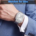 thumbnail image 3 of SKMEI Men Watches Analog Quartz Stainless Steel Watches for Men Waterproof Luminous Date Classic Men Wrist Watch, 3 of 7