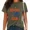 B-Green, variant on UNISHE Women Tired Moms Book Lover Print T-Shirts Readers Club Graphic Tees Washed Vintage Casual Tops Purple, S