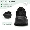thumbnail image 3 of Mens Outdoor Hiking Shoes Lightweight Breathable Sneakers Non-slip Comfortable Low Top Work Shoes All Seasons Black 9 US, 3 of 7