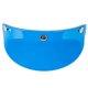 thumbnail image 1 of Casco de moto retro abierto con 3 broches y escudo puntiagudo, protección solar Azul oscuro, 1 of 8