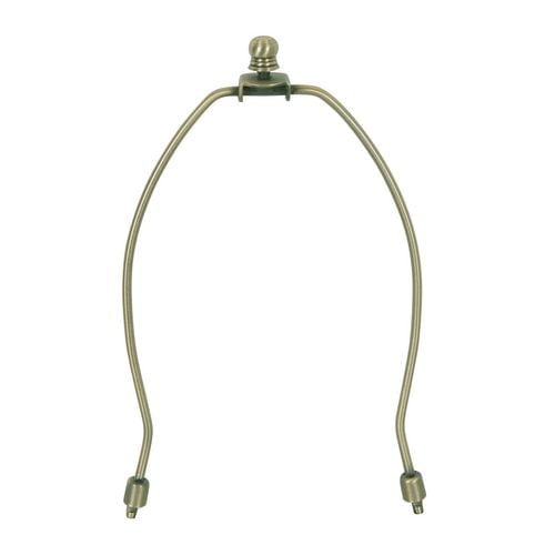 8 Inch Brass Harp & Finial