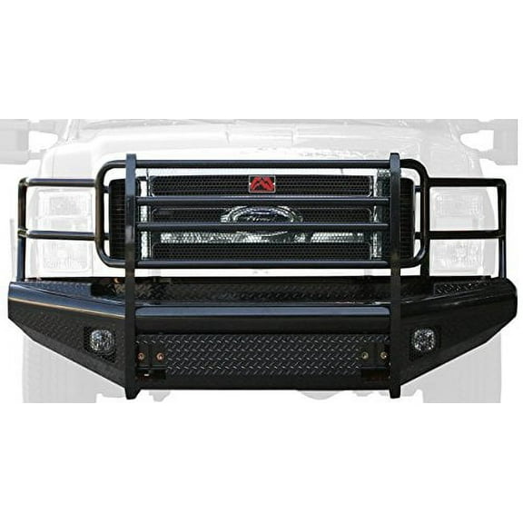 Fab Fours FS08-S1960-1 Black Steel Front Ranch Bumper